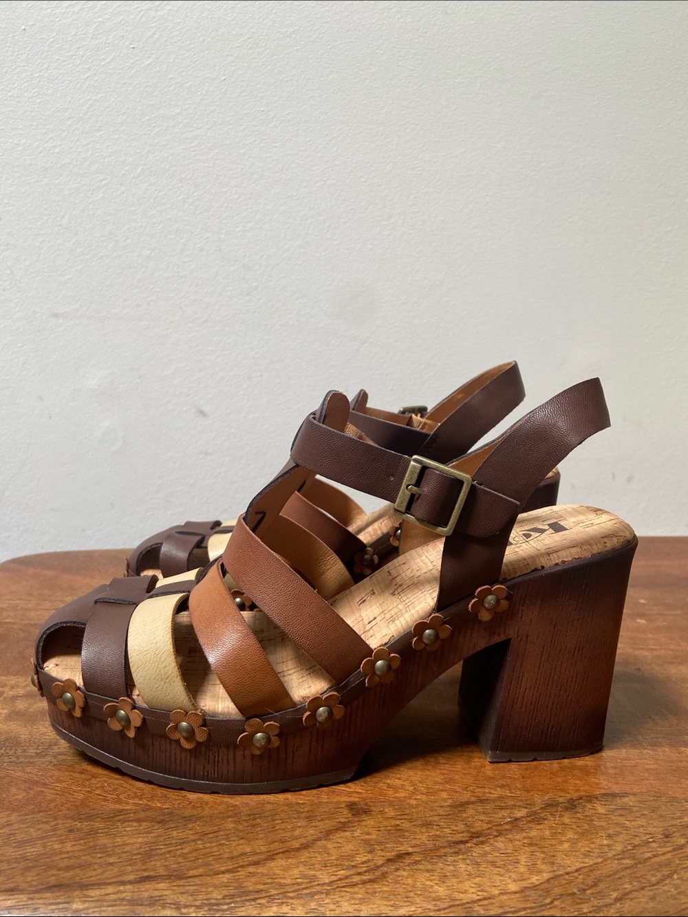 Kork-Ease Willow Platform Clog Boho Festival - Picture 3 of 9